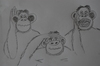 Cartoon: uc maymun (small) by MSB tagged uc,maymun