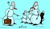 Cartoon: Black Snowman (small) by Aleksandr Salamatin tagged snowman