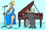 Cartoon: Hot Music (small) by Aleksandr Salamatin tagged music,piano