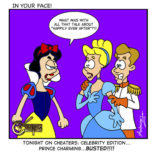 Cartoon: Cheaters (medium) by Gopher-It Comics tagged gopherit,ambrose,cheaters,disney,fairytale
