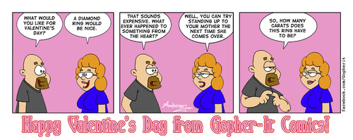 Cartoon: Valentines Day (medium) by Gopher-It Comics tagged gopherit,ambrose,hitched,married,couples,valentine