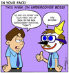 Cartoon: Undercover Boss (small) by Gopher-It Comics tagged gopherit,ambrose,jack