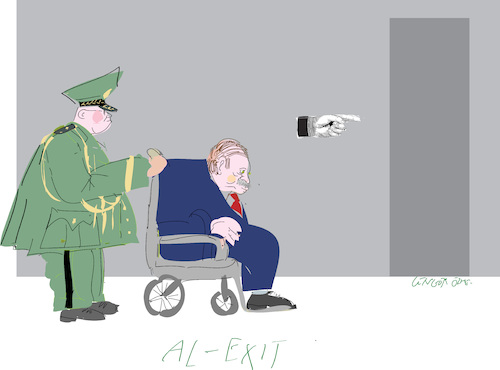 Cartoon: Ailing President (medium) by gungor tagged algeria,algeria
