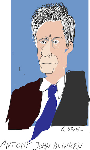Cartoon: Antony J.Blinken (medium) by gungor tagged the,diplomat,for,difficult,time,the,diplomat,for,difficult,time