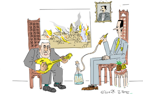 Cartoon: Arab spring-4 (medium) by gungor tagged syria