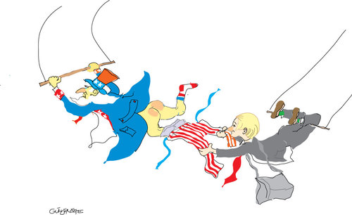 Cartoon: assange (medium) by gungor tagged wiki