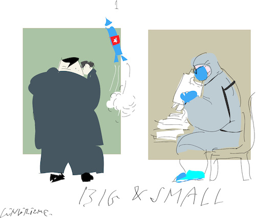 Cartoon: Big and Small (medium) by gungor tagged world,world