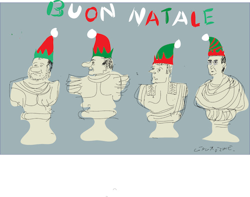 Cartoon: Buon Natale (medium) by gungor tagged christmas,christmas