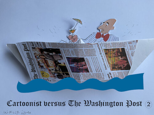 Cartoon: Cartoonist versus WP 2 (medium) by gungor tagged cartoonist,versus,wp,cartoonist,versus,wp