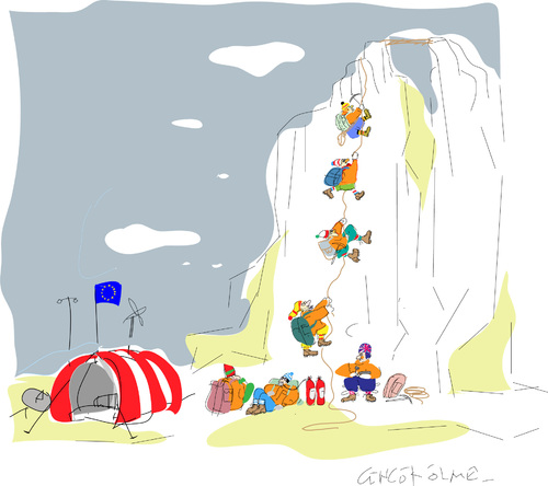 Cartoon: Cliff (medium) by gungor tagged europe