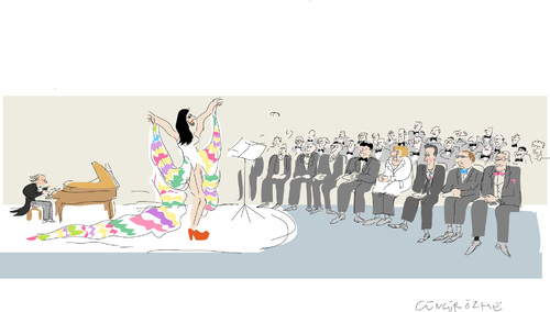 Cartoon: Conchita Wurst (medium) by gungor tagged austria