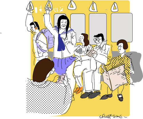 Cartoon: cross - Dressing (medium) by gungor tagged japan