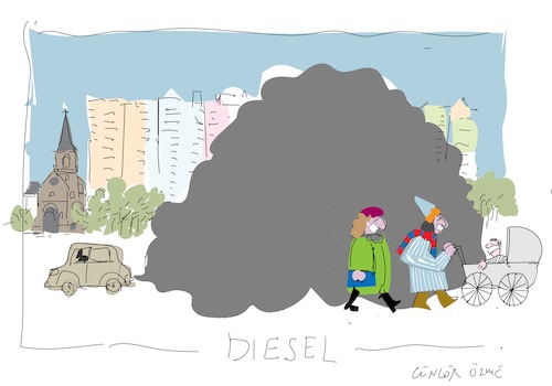 Cartoon: Diesel Fuel (medium) by gungor tagged world