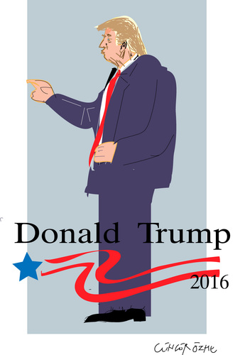 Cartoon: Donald Trump (medium) by gungor tagged usa