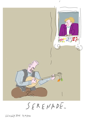 Cartoon: Erdogan in Berlin (medium) by gungor tagged germany