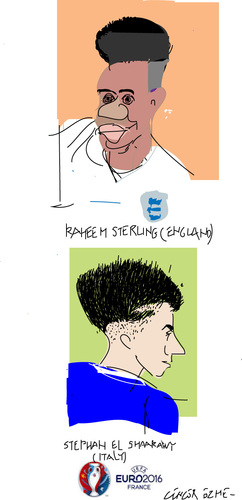 Cartoon: Euro 2016-4 (medium) by gungor tagged hair