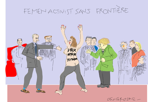 Cartoon: Femen-1 (medium) by gungor tagged germany