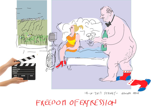 Cartoon: Freedom of Expression (medium) by gungor tagged usa