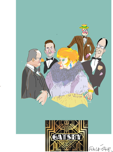 Cartoon: Great Gatsby (medium) by gungor tagged europe