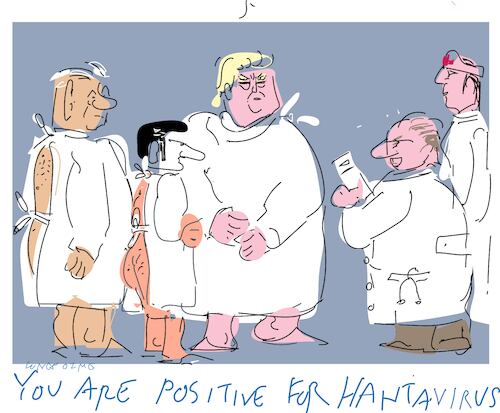 Cartoon: Hantavirus (medium) by gungor tagged positive,for,hantavirus,positive,for,hantavirus
