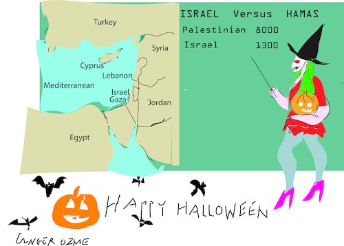 Cartoon: Happy Halloween 2023 (medium) by gungor tagged halloween,2023,halloween,2023