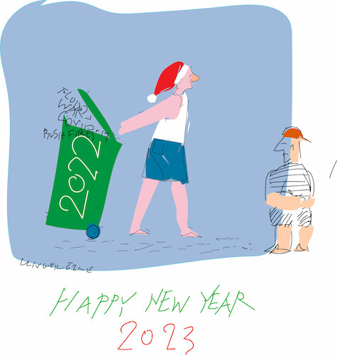 Cartoon: Happy New Year 2023 (medium) by gungor tagged happy,new,year,2023,happy,new,year,2023