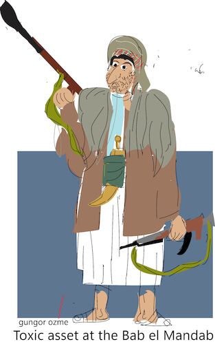 Cartoon: Houthi rebels (medium) by gungor tagged houthis,rebels,houthis,rebels