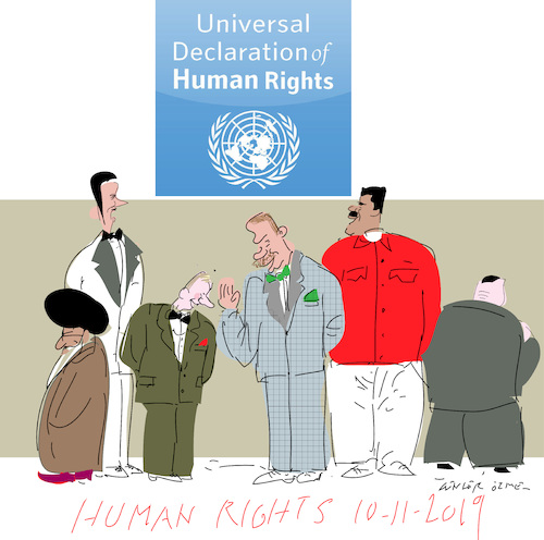 Cartoon: Human Rights 2019 (medium) by gungor tagged human,right,human,right