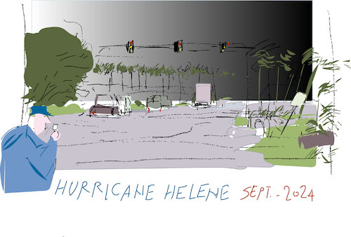 Cartoon: Hurrcane Helene 2024 (medium) by gungor tagged tropical,storm,helene,2024,tropical,storm,helene,2024