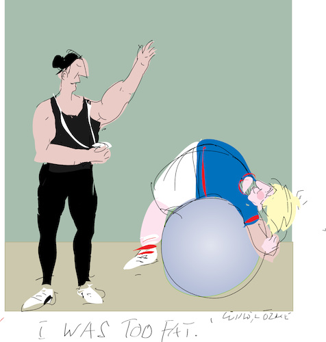 Cartoon: I was too Fat (medium) by gungor tagged uk,uk
