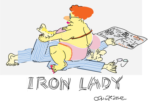 Cartoon: Iron lady (medium) by gungor tagged movie