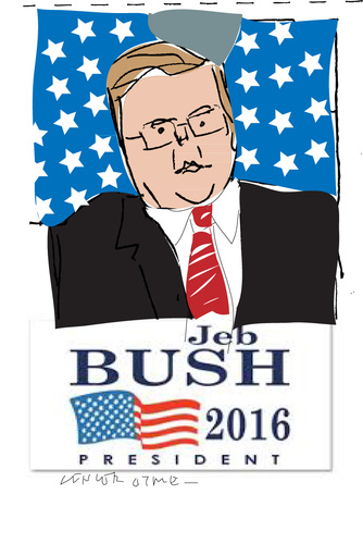 Cartoon: Jeb Bush (medium) by gungor tagged usa