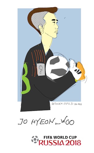 Cartoon: Jo Hyeon Woo (medium) by gungor tagged south,korea