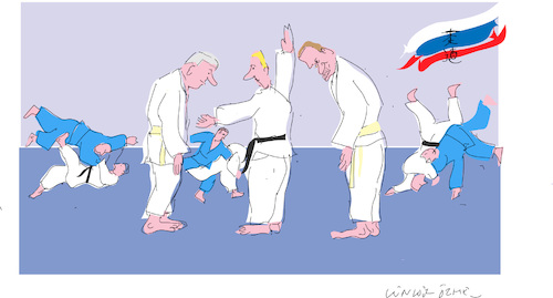 Cartoon: Judo (medium) by gungor tagged russia