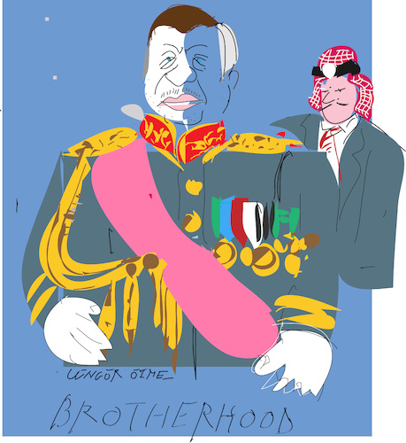 Cartoon: King of Abdullah II (medium) by gungor tagged king,abdullah,of,jordan,king,abdullah,of,jordan