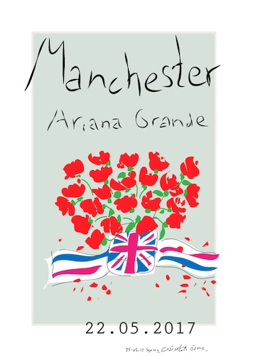 Cartoon: Manchester (medium) by gungor tagged uk,uk,gb,manchester,ariana,grande,terror,radikalismus