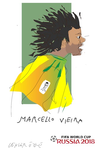Cartoon: Marcello Vieira (medium) by gungor tagged world,cup