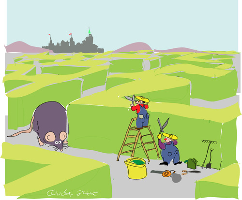 Cartoon: The maze (medium) by gungor tagged fantasy