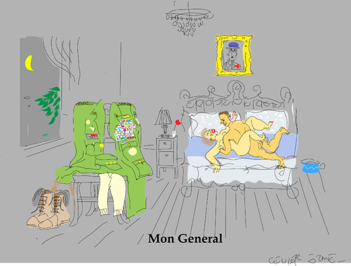 Cartoon: Mon general (medium) by gungor tagged usa