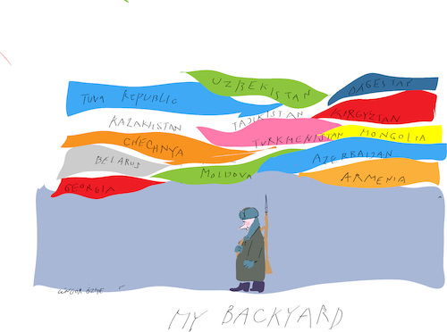 Cartoon: My Backyard (medium) by gungor tagged world,world