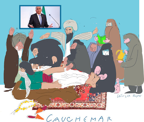 Cartoon: Nightmar for dictator (medium) by gungor tagged nightmare,for,dictator,nightmare,for,dictator