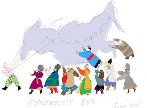 Cartoon: Openinig the Pandora box (medium) by gungor tagged the,russian,federation,the,russian,federation