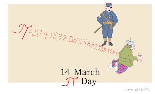 Cartoon: Pi Day (medium) by gungor tagged numbers