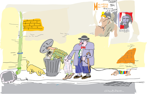 Cartoon: Rubbish bin (medium) by gungor tagged stealing