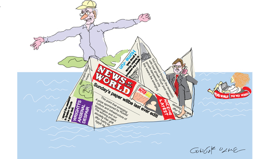 Cartoon: Rupert Murdoch (medium) by gungor tagged england
