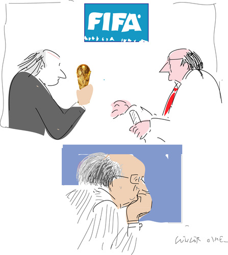 Cartoon: Sepp Blatter 2 (medium) by gungor tagged football