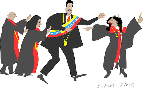 Cartoon: Silent Revolution (medium) by gungor tagged venezuela