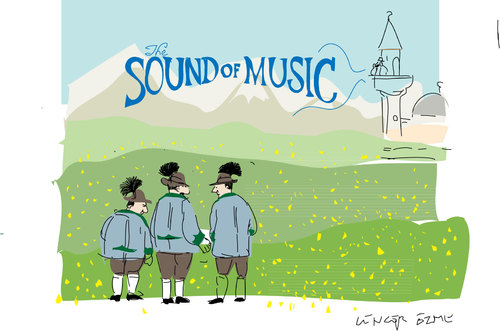 Cartoon: The Sound of Music (medium) by gungor tagged austria