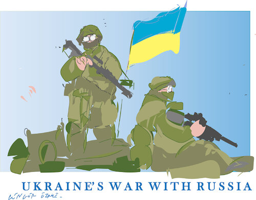 Cartoon: Ukraine war (medium) by gungor tagged ukraine,war,with,russia,15,ukraine,war,with,russia,15