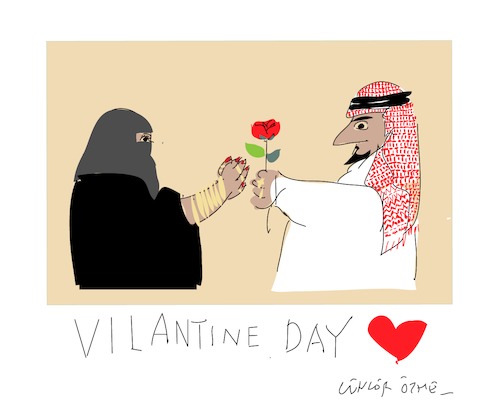 Cartoon: Halal Love (medium) by gungor tagged saudi